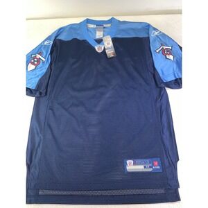 Reebok Tennessee Titans NFL On Field Jersey Mens Medium Navy Blue Blank 7009A